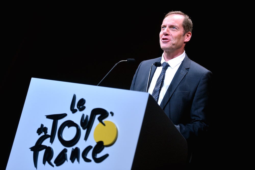 Tour de France director Christian Prudhomme says he aims to encourage more exciting racing with smaller teams.  Photo: Tim De Waele | <a href="http://www.tdwsport.com" target="_blank">TDWsport.com</a> (File).