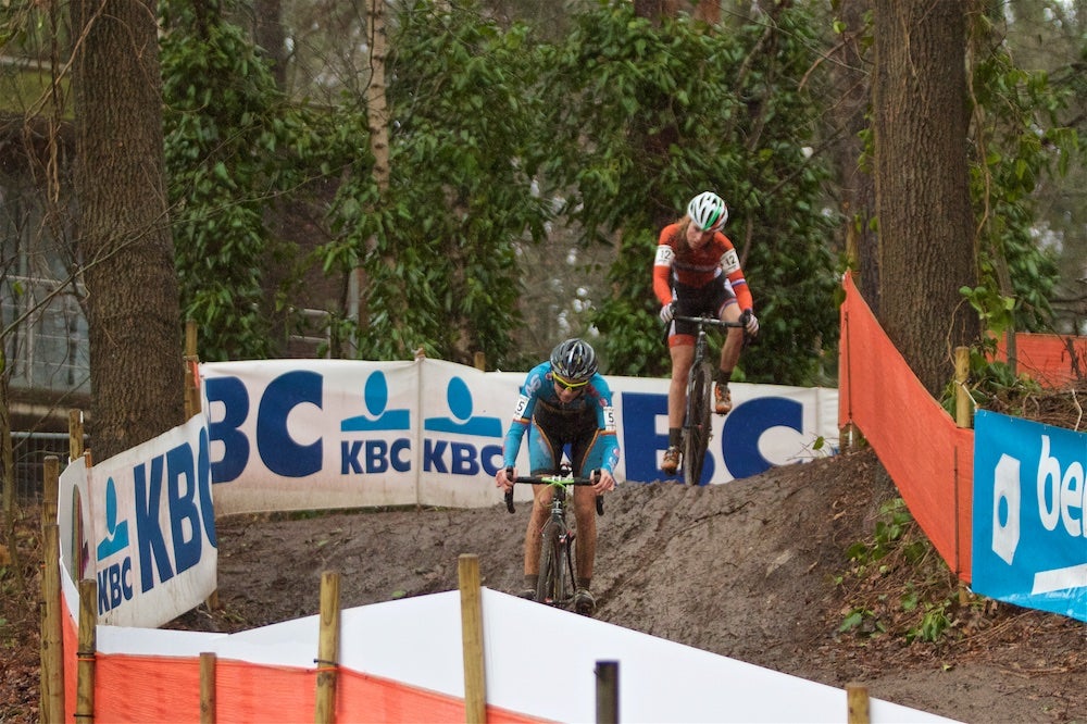 The UCI confirmed that Belgian Femke van den Driessche (left) is under investigation for technological fraud following the under-23 women's world championship race. Photo: Dan Seaton|VeloNews.com
