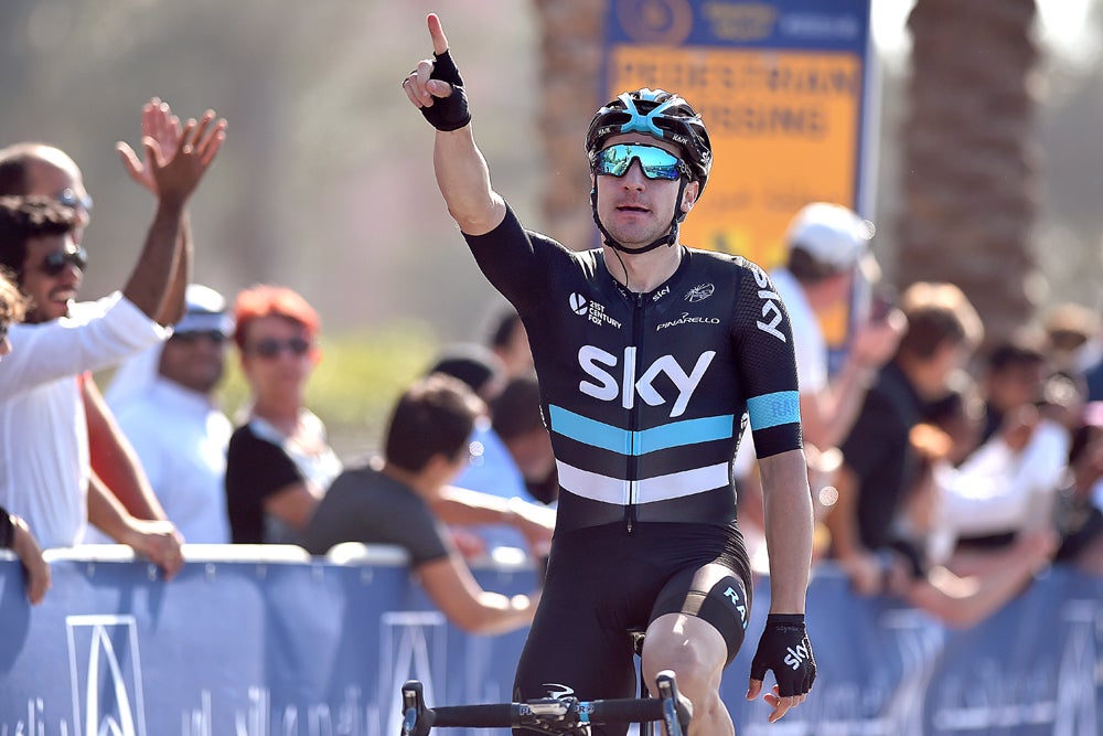 Elia Viviani captured a stage victory in Dubai Thursday. Photo: Tim De Waele | <a href="http://www.tdwsport.com" target="_blank">TDWsport.com</a>