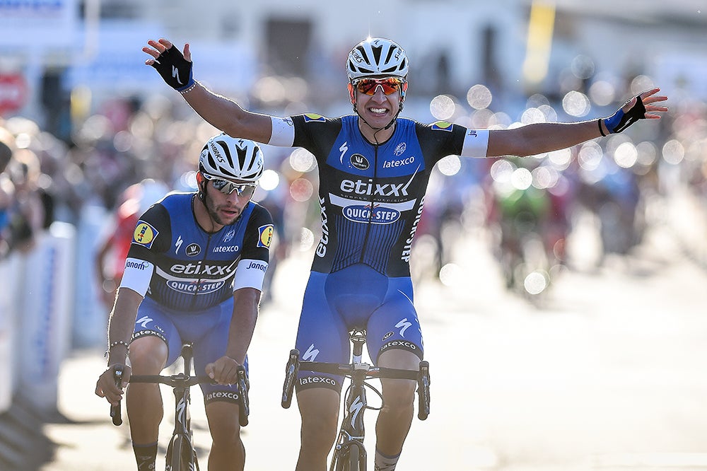 Davide Martinelli won stage 2 of Le Tour de la Provence, just ahead of Etixx teammate Fernando Gaviria. Photo: Tim De Waele | <a href="http://www.tdwsport.com" target="_blank">TDWsport.com</a>