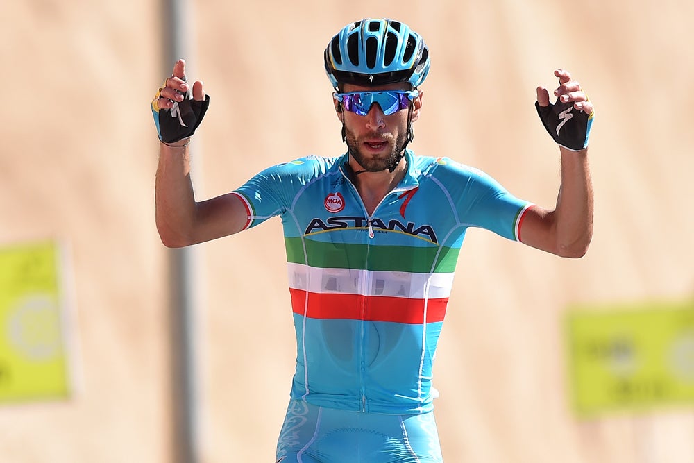 Vincenzo Nibali took the lead at the Tour of Oman Friday. Photo: Tim De Waele | <a href="http://www.tdwsport.com" target="_blank">TDWsport.com</a>