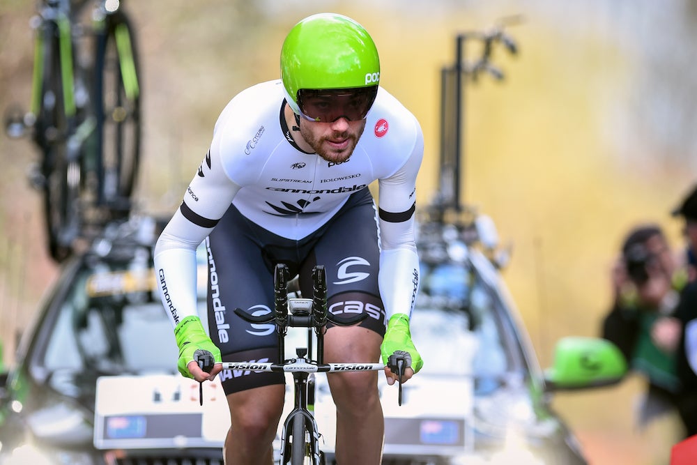 Patrick Bevin rode to a third-place finish at the Paris-Nice prologue. Photo: Tim De Waele | <a href="http://www.tdwsport.com" target="_blank">TDWsport.com</a>