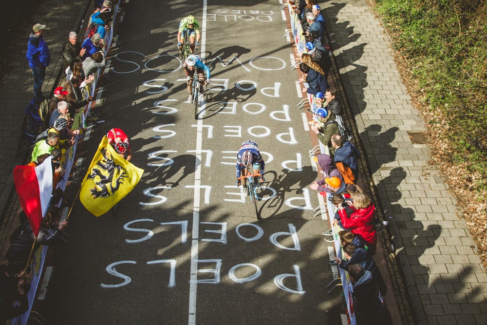 Nobody was watching former Amstel Gold Race winner Enrico Gasparotto until his attack on the finale of the Cauberg, where he rode away from all the favorites. Photo: Jim Fryer / BrakeThrough Media | brakethroughmedia.com