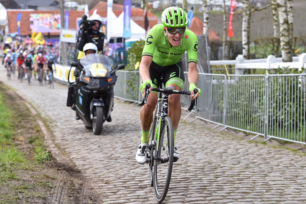 Dylan Van Baarle was not afraid to attack early at Tour of Flanders, and it paid off. Photo: Tim De Waele | <a href="http://www.tdwsport.com" target="_blank">TDWsport.com</a>