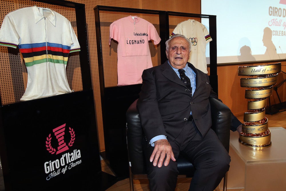 Ercore Baldini was inducted to the Giro d'Italia's hall of fame Wednesday. Photo:
ANSA / MATTEO BAZZI