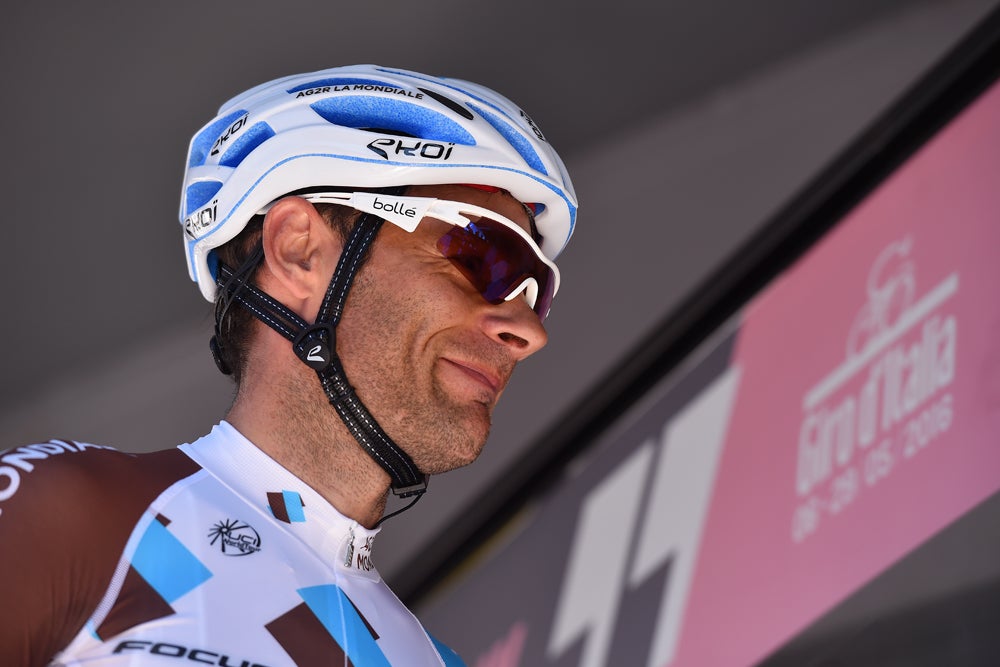 Jean-Christophe Peraud, seen here before the Giro's stage 3, crashed during the stage and abandoned. Photo: Tim De Waele | <a href="http://www.tdwsport.com" target="_blank">TDWsport.com</a>