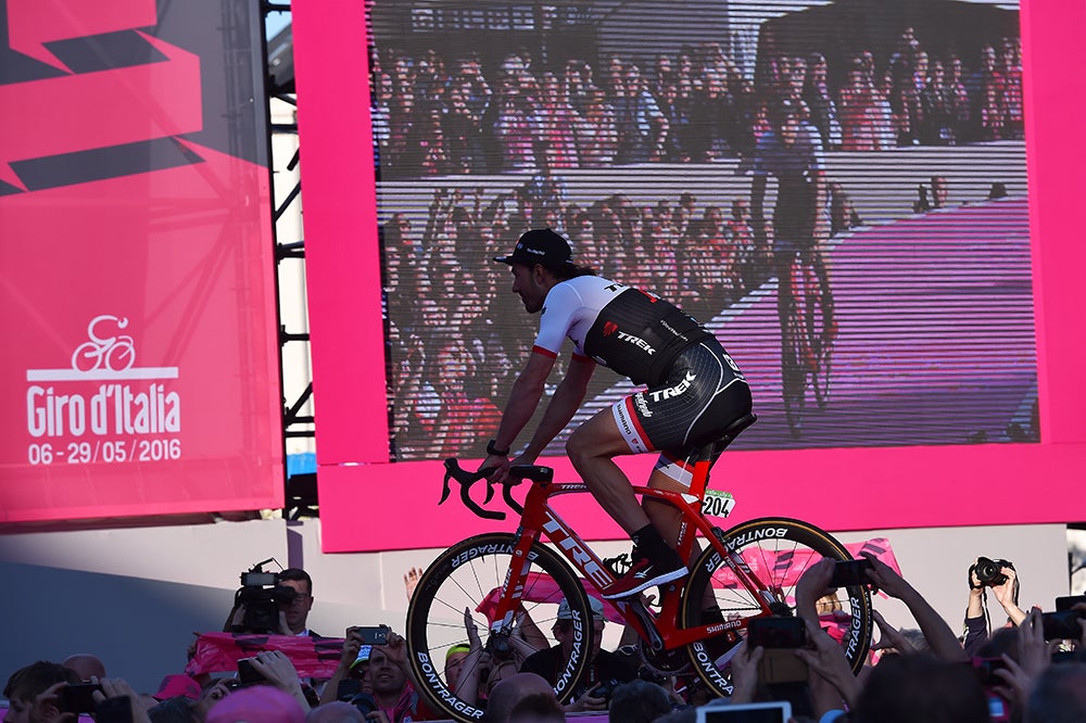 Fabian Cancellara, ever serene, rode across the stage ahead of what will be his final Giro d'Italia. Photo: Tim De Waele | <a href="http://www.tdwsport.com" target="_blank">TDWsport.com</a>
