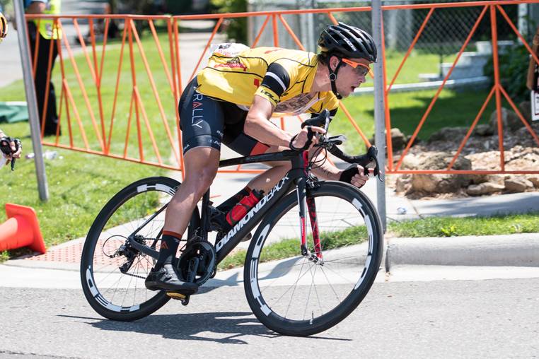 Evan Huffman en route to winning the North Star Grand Prix. Photo: Matthew Moses