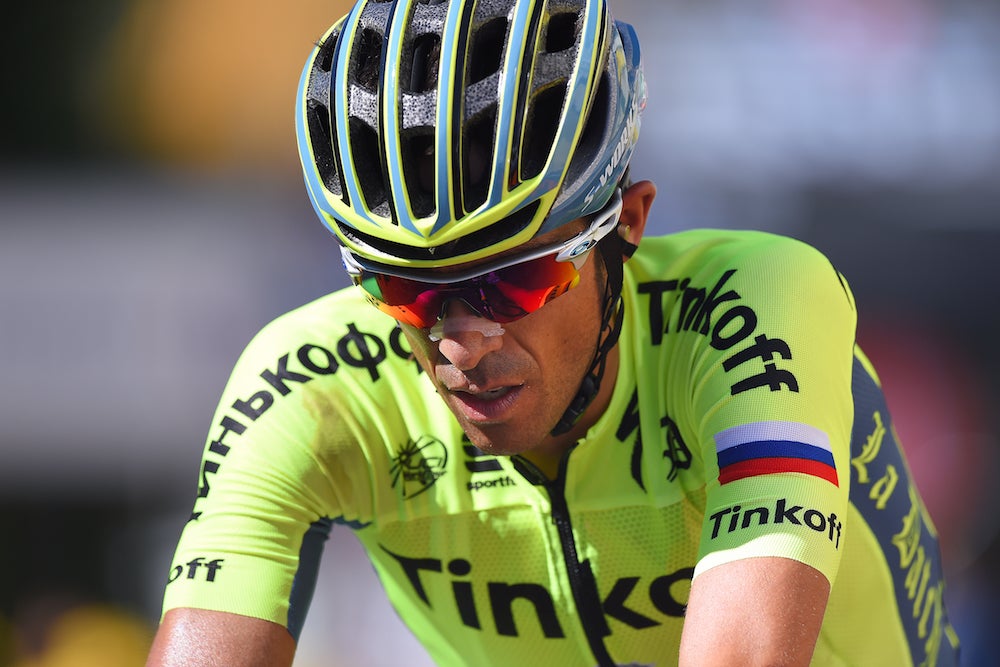 Alberto Contador, never able to find his rhythm after crashes in each of the Tour's first two stages, abandoned the race Sunday. Photo: Tim De Waele | <a href="http://www.tdwsport.com" target="_blank">TDWsport.com</a>