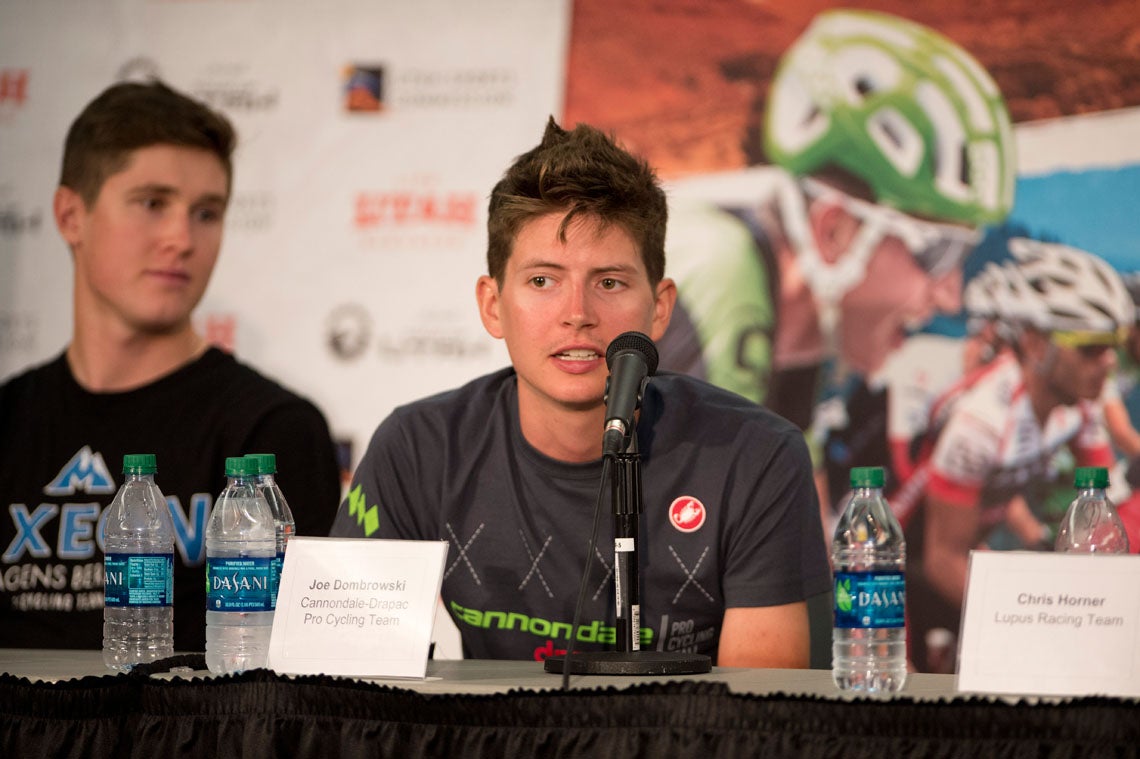 Defending champion Joe Dombrowski told reporters he has his eyes on other top climbers. Photo: Casey B. Gibson | www.cbgphoto.com