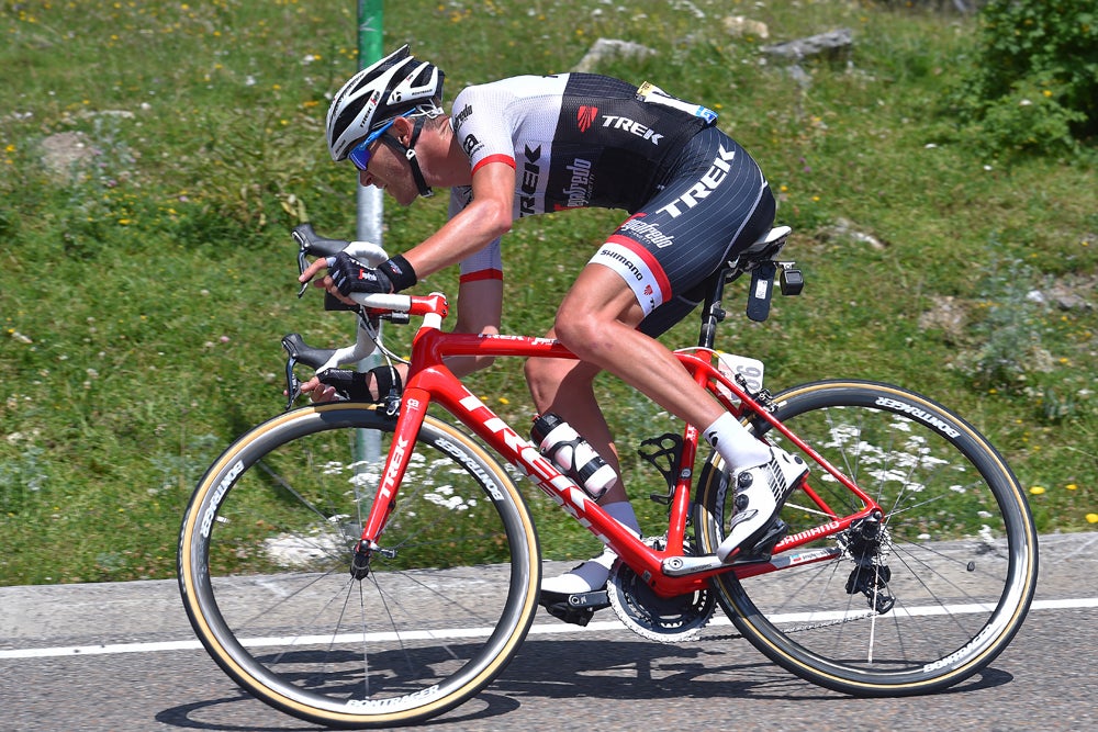 Peter Stetina negotiated a corner on a stage 9 descent. Photo: Tim De Waele | <a href="http://www.tdwsport.com" target="_blank">TDWsport.com</a>