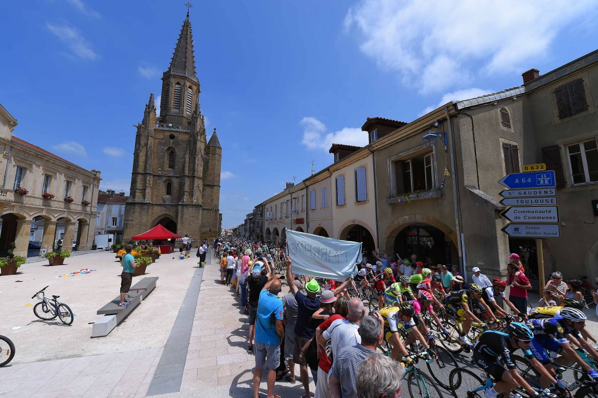Stage 7 was 162 kilometers from L'Isle-Jourdain to Lake Payolle, going over the category 1 Col d'Aspin late in the stage. Photo: Tim De Waele | <a href="http://www.tdwsport.com" target="_blank">TDWsport.com</a>