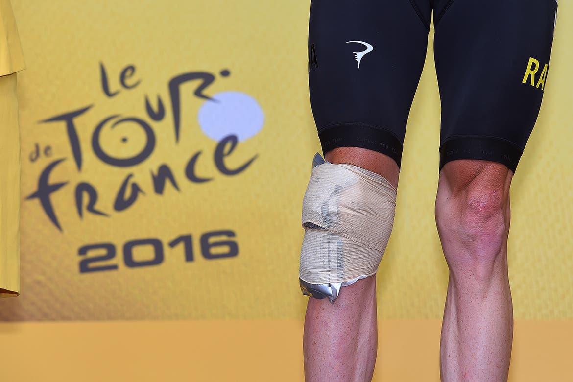 Chris Froome's knee
