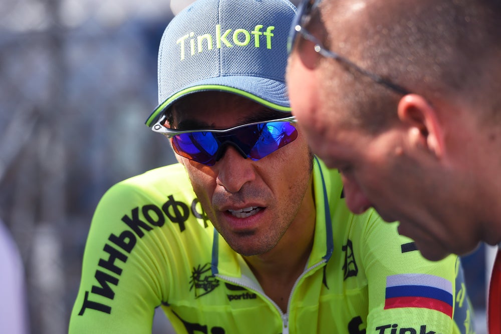 Alberto Contador is nearly 3 minutes behind Vuelta leader Nairo Quintana. Photo: Tim De Waele | <a href="http://www.tdwsport.com" target="_blank">TDWsport.com</a>