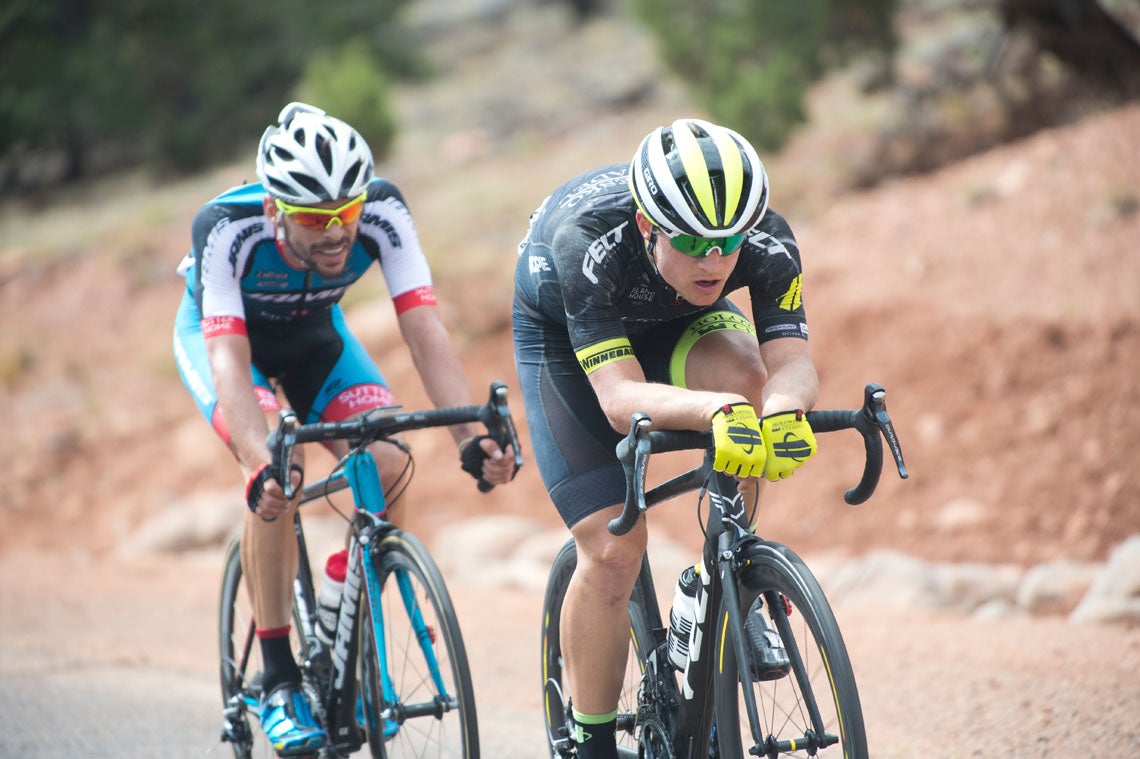 Rob Carpenter went into time trial mode when he and Ruben Companioni established the break. Photo: Casey B. Gibson | <a href="http://www.cbgphoto.com">www.cbgphoto.com</a>