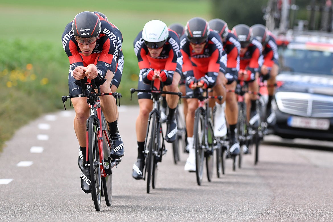 With a winning team time trial performance in stage 5, BMC moved Rohan Dennis back into the overall lead. Photo: Tim De Waele | <a href="http://www.tdwsport.com" target="_blank">TDWsport.com</a>