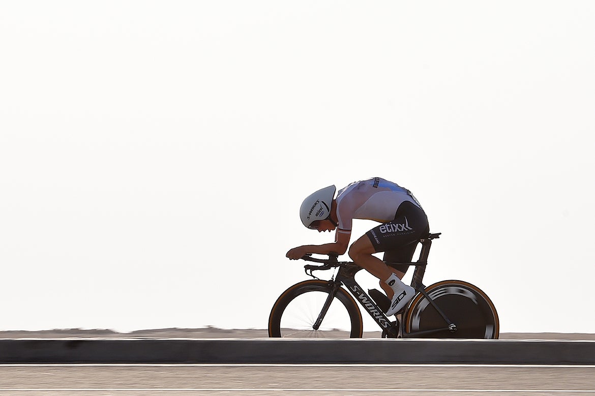 Tony Martin was able to cope with the Qatar heat and won his fourth time trial world championship title in Doha Wednesday. Photo: Tim De Waele | <a href="http://www.tdwsport.com" target="_blank">TDWsport.com</a>