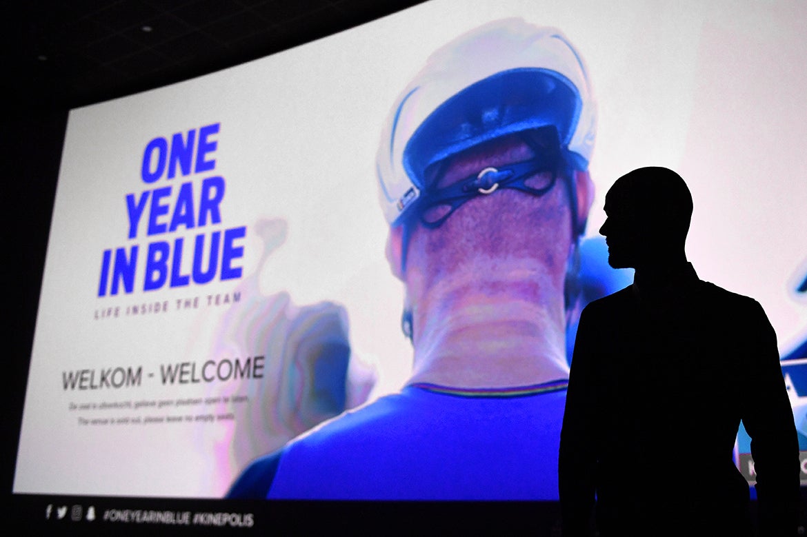 Wednesday's team presentation should be Tom Boonen's last, as he plans to retire at the end of the cobbled spring classics this year. Quick-Step Floors aired a documentary film that chronicled the team's 2016 season. Photo: Tim De Waele | <a href="http://www.tdwsport.com" target="_blank">TDWsport.com</a>