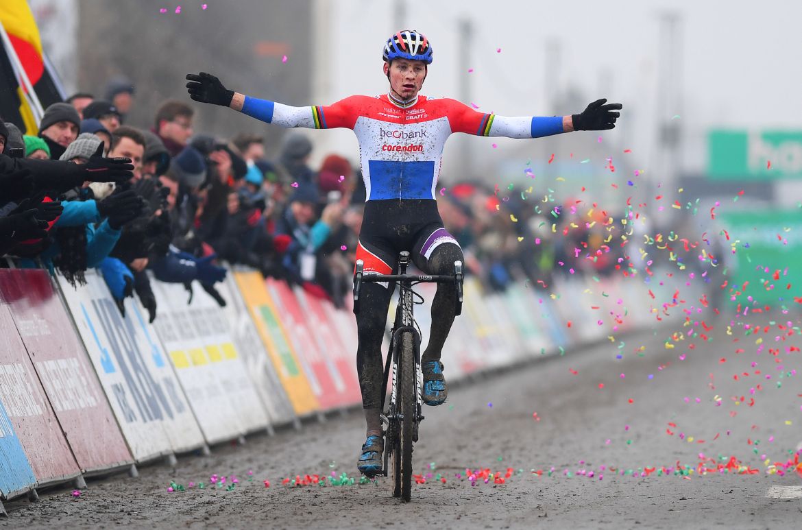 Mathieu van der Poel (NED)  won the eighth and final Superprestige round at Middelkerke, Belgium to claim the overall series title on Saturday, February 11, 2017. Photo: Tim De Waele | <a href="http://www.tdwsport.com" target="_blank">TDWsport.com</a>