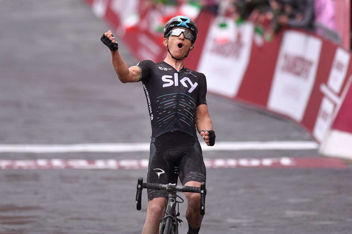 Poland's Michal Kwiatkowski picked up his second career win at Strade Bianche in Siena, Italy on Saturday, March 4, 2017. Photo: Tim De Waele | <a href="http://www.tdwsport.com" target="_blank">TDWsport.com</a>