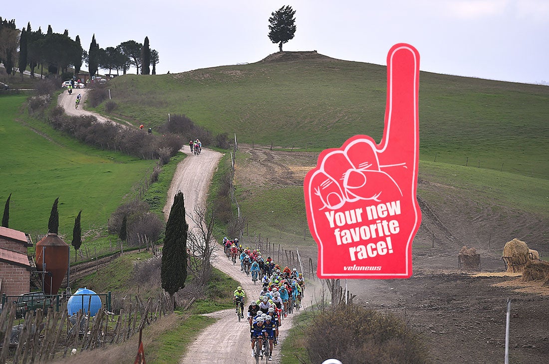 Strade Bianche features the winding white gravel roads that crisscross Tuscany. Photo: Tim De Waele | <a href="http://www.tdwsport.com" target="_blank">TDWsport.com</a> (File).
