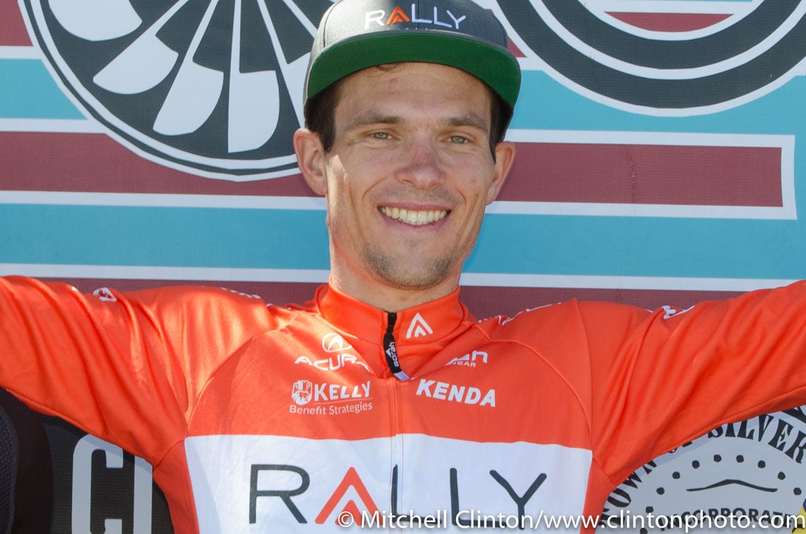 Evan Huffman took over the GC lead with a 25 second lead over TJ Eisenhart. Photo: Casey B. Gibson | <a href="http://www.cbgphoto.com">www.cbgphoto.com</a>