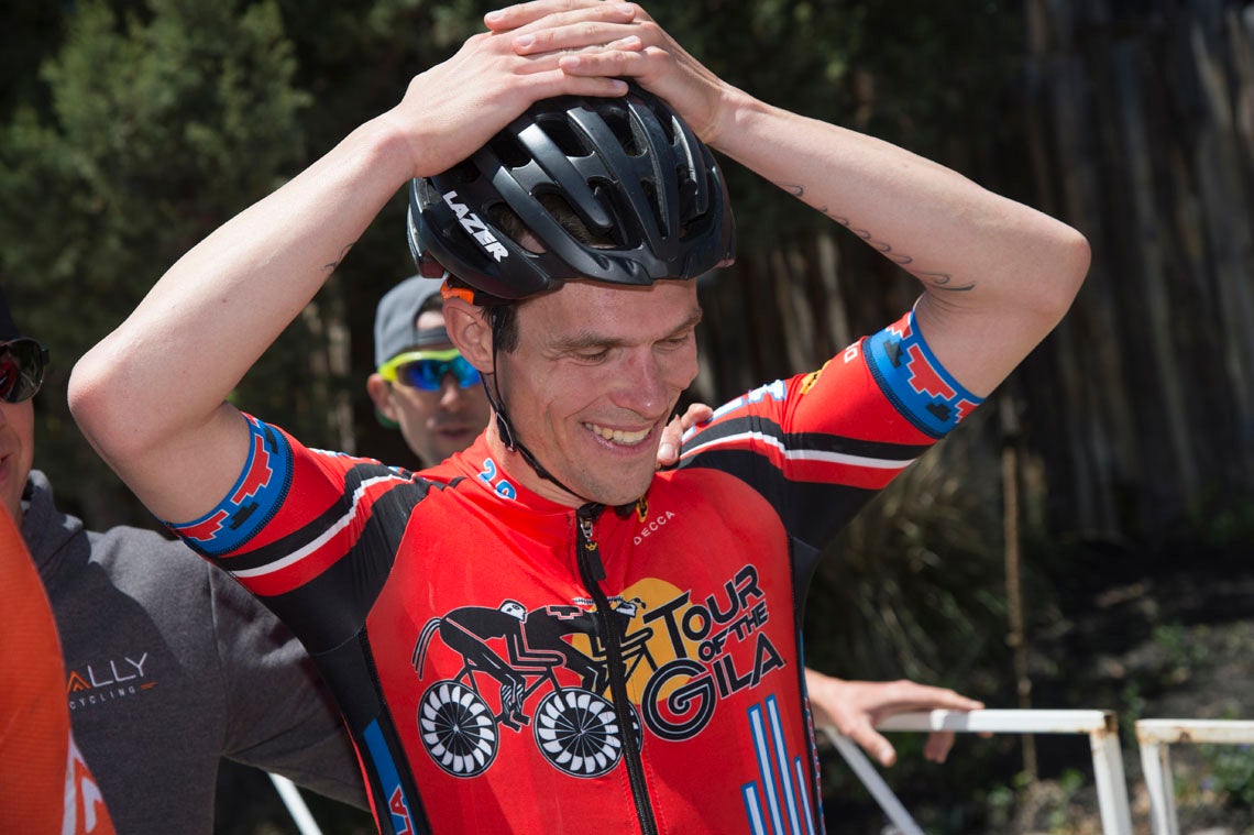 Evan Huffman could not believe he survived the last day and won the overall title. Photo: Casey B. Gibson | <a href="http://www.cbgphoto.com">www.cbgphoto.com</a>