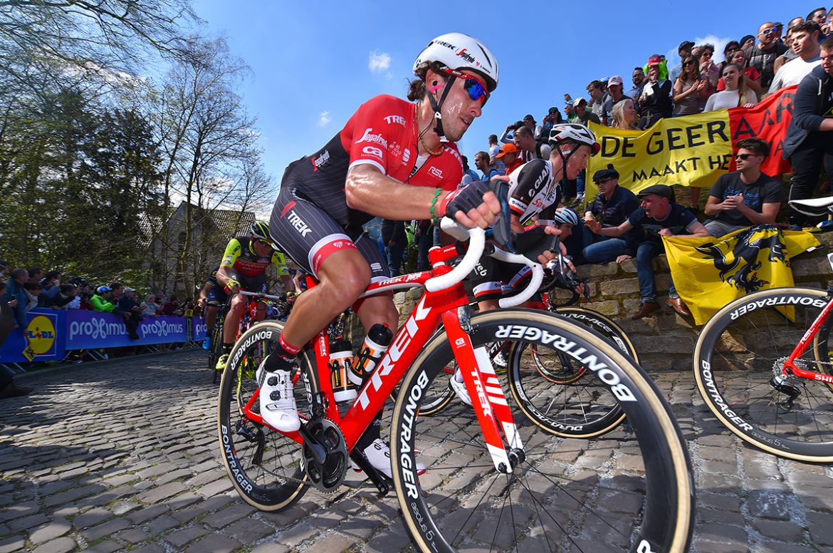 Fabio Felline worked for Trek-Segafredo teammate John Degenkolb. But the 2015 Paris-Roubaix winner could only muster a seventh-place finish at Flanders. Photo: Tim De Waele | <a href="http://www.tdwsport.com" target="_blank">TDWsport.com</a>

Photo: Tim De Waele | <a href="http://www.tdwsport.com" target="_blank">TDWsport.com</a>