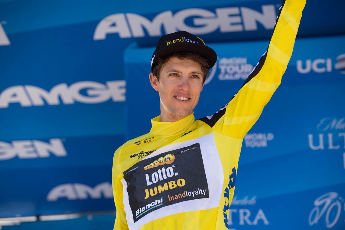 Bennett's win at Tour of California in 2017 was a landmark and springboard in his career. Photo: Casey B. Gibson 