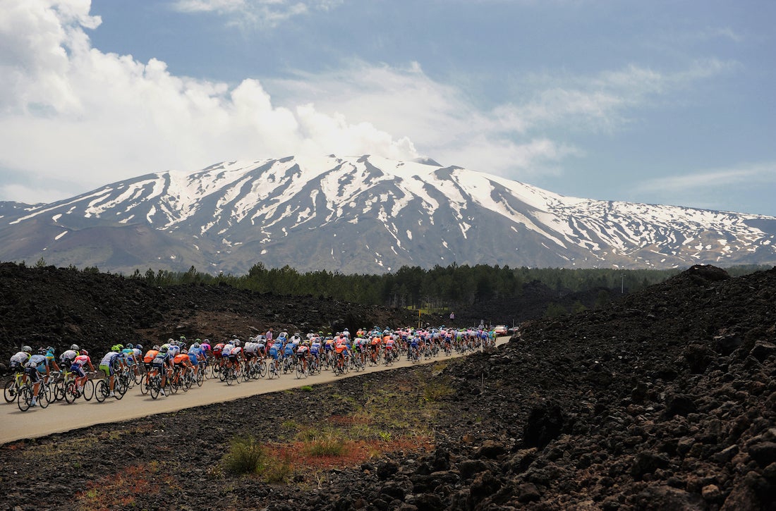 The last time the Giro d'Italia tackled a fuming Mount Etna was in 2011 on stage 9. Photo: Tim De Waele | <a href="http://www.tdwsport.com" target="_blank">TDWsport.com</a>