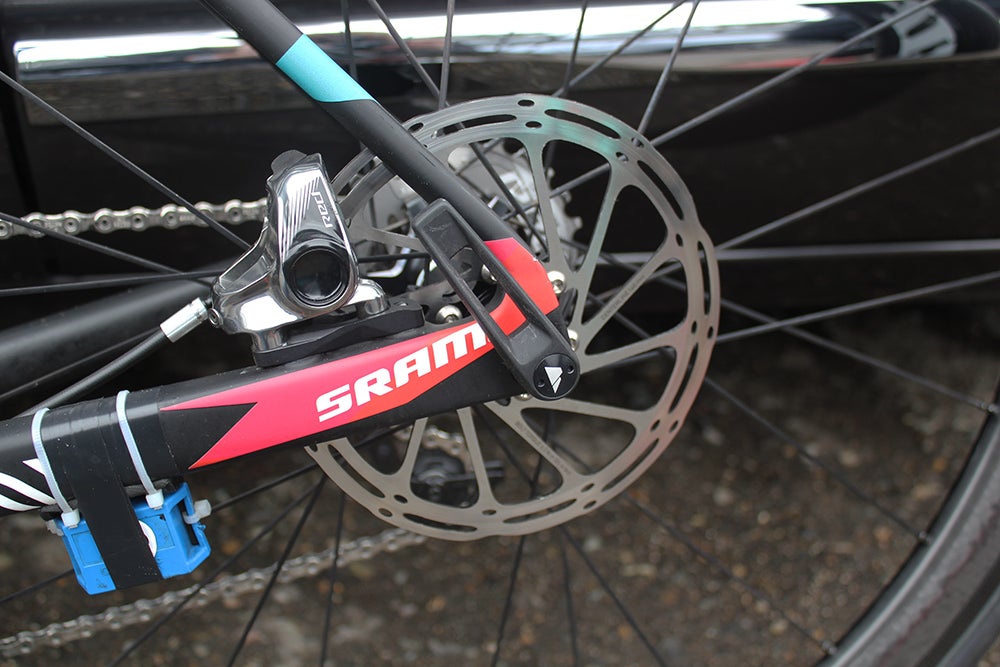 No big UCI women's teams have introduced disc brakes to the peloton yet this season. So far, no big issues or complaints from other riders. Photo: Kristen Legan | VeloNews.com