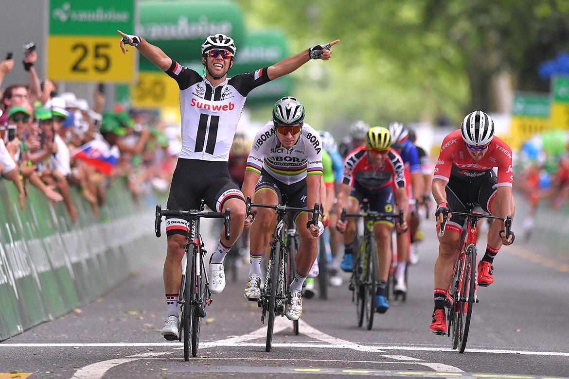 Matthews crossed the line first without seeing much of a challenge from Sagan or Degenkolb. Photo: Tim De Waele | <a href="http://www.tdwsport.com" target="_blank">TDWsport.com</a>