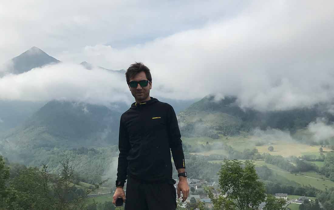 Max Ruphy works for Mavic at a variety of events, ranging from Paris-Roubaix to the Haute Route. Photo: Spencer Powlison | VeloNews.com