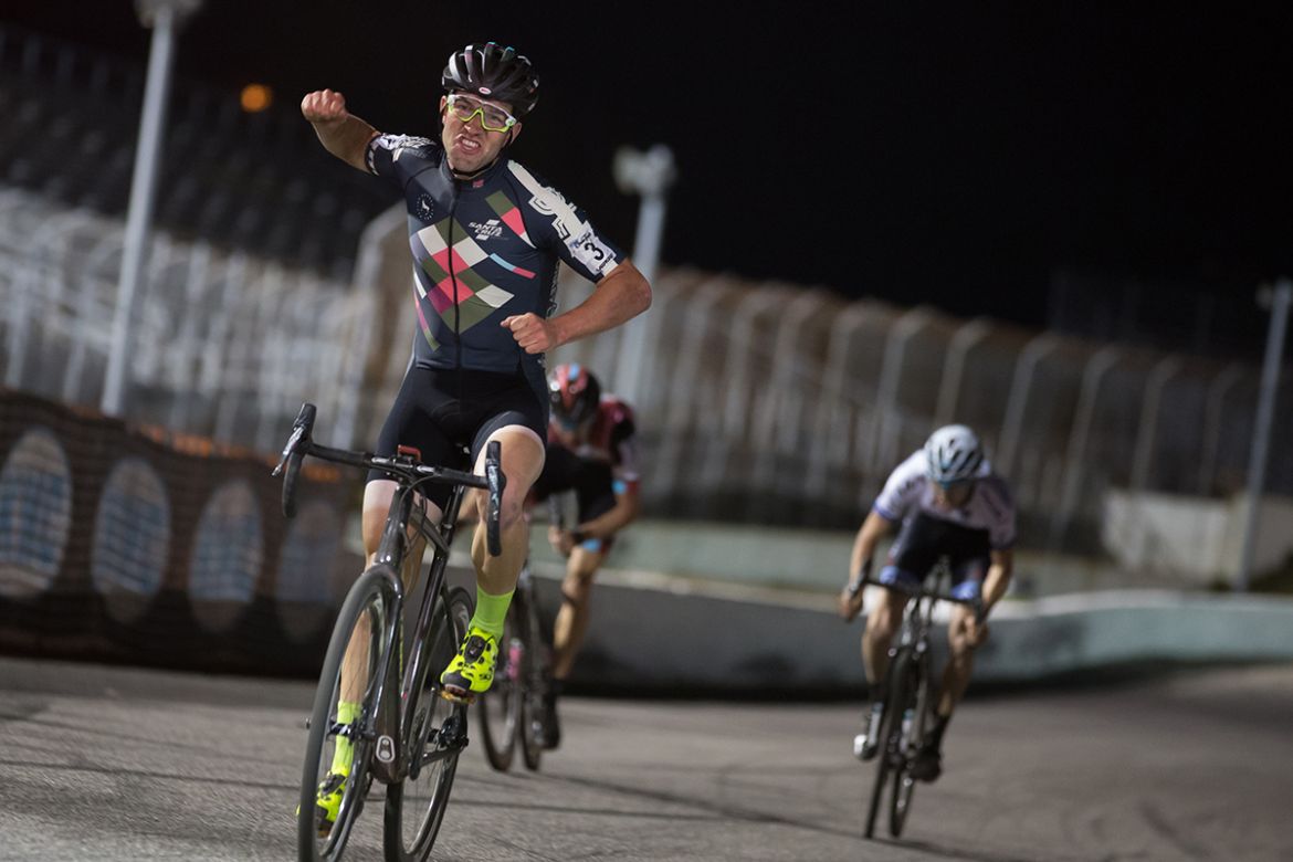 Tobin Ortenblad took the sprint. Photo credit: Wil Matthews