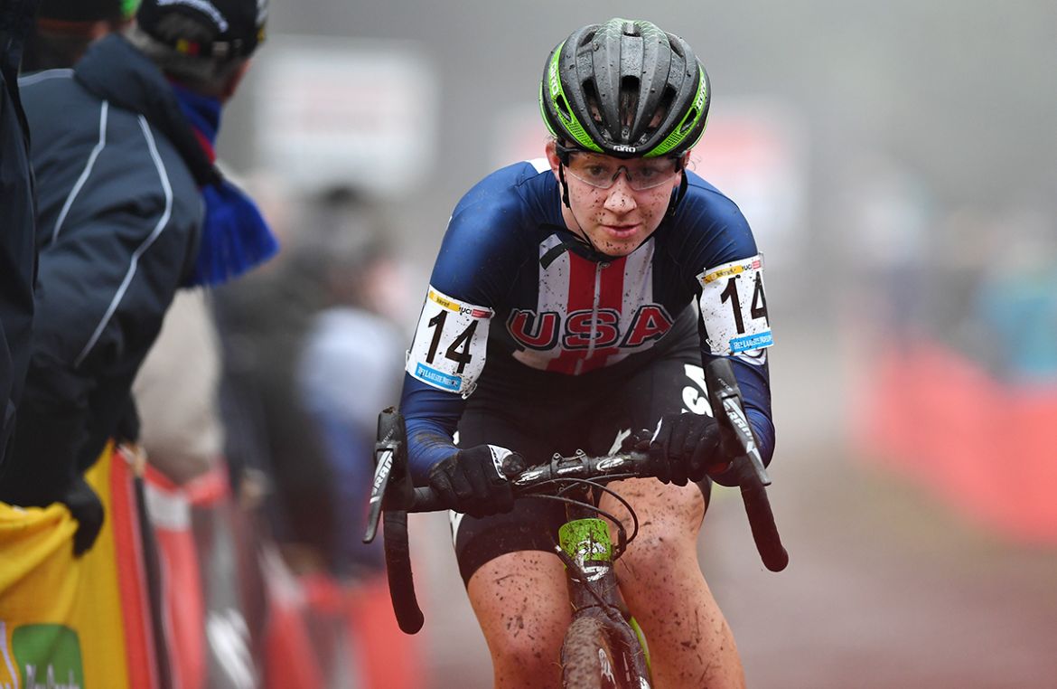 Emma White finished 8th at the 2017 UCI U23 women's cyclocross championships. Photo: Tim De Waele | <a href="http://www.tdwsport.com" target="_blank">TDWsport.com</a>