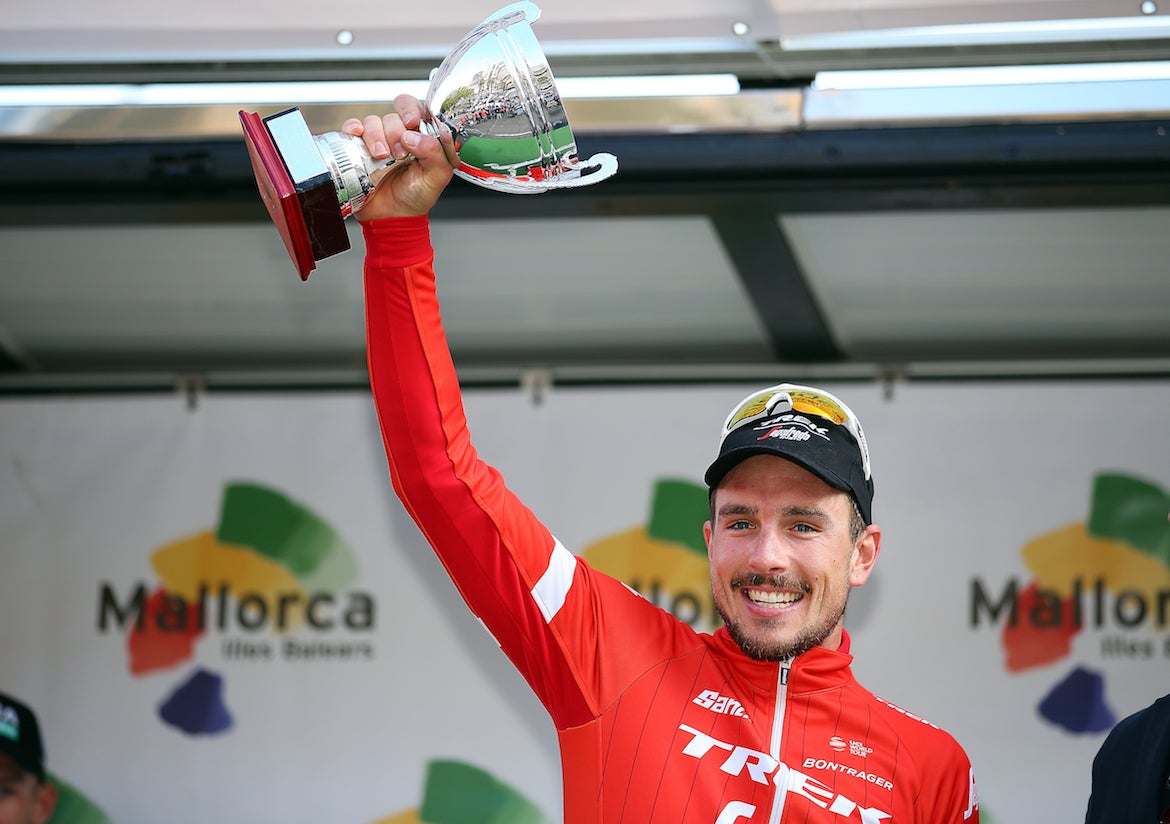 John Degenkolb (Trek-Segafredo) has only raced twice in 2018, but has stood atop the podium on both occasions. The most recent came at the Trofeo Palma on Sunday. Photo: ©Tim De Waele | Getty Images