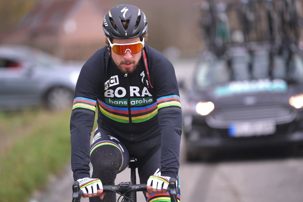 Peter Sagan and his teammates previewed part of the Paris-Roubaix route Thursday. Photo: ©Luc Claessen | Getty Images