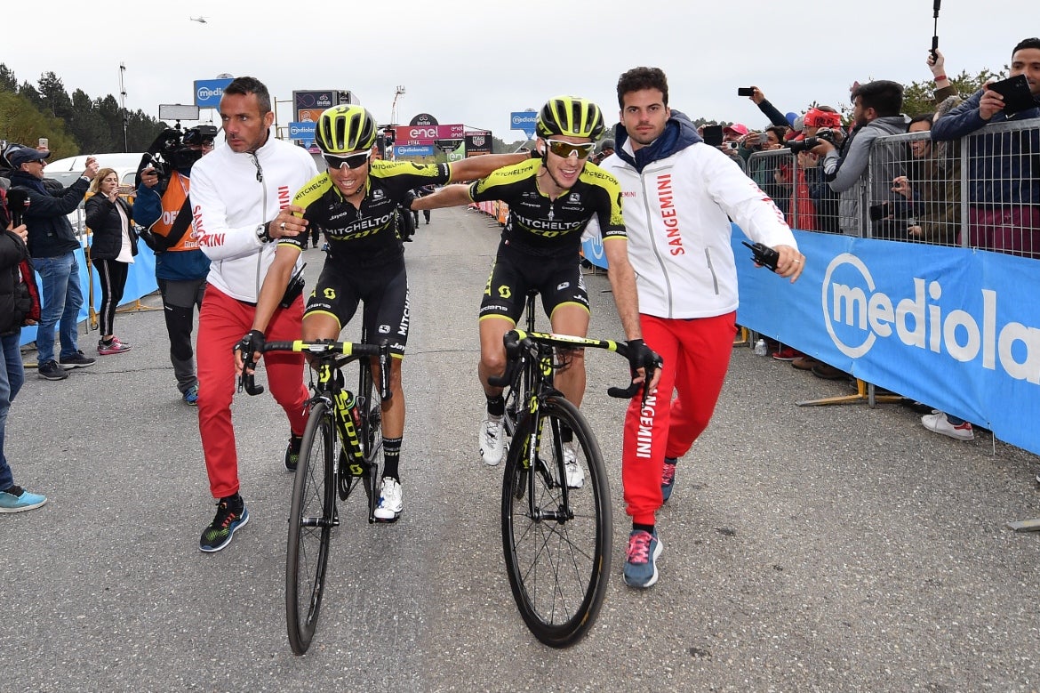 It was an amazing day for Mitchelton-Scott on Mt. Etna. Photo: Tim de Waele/Getty Images