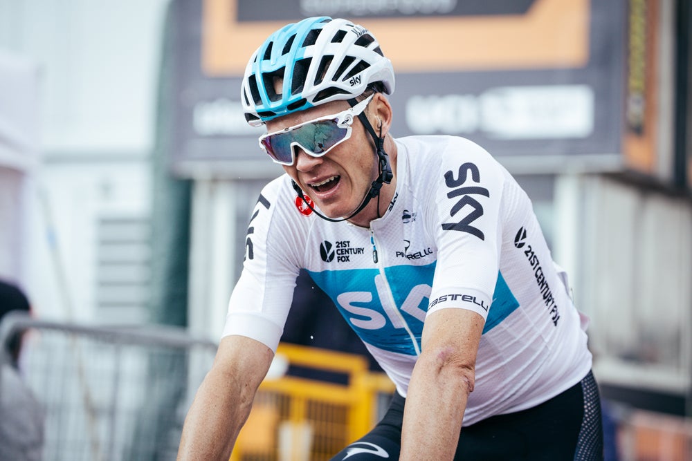 Chris Froome does not appear to be in top condition at the Giro d'Italia. Photo: Jim Fryer / BrakeThrough Media | brakethroughmedia.com