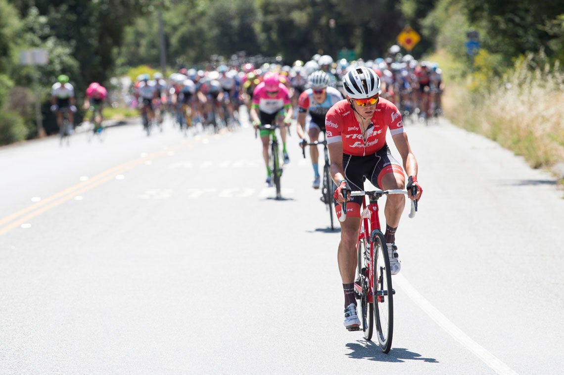Toms Skujins attacked for the win on the third stage of the Tour of California. Photo: Casey B. Gibson | <a href="http://www.cbgphoto.com">www.cbgphoto.com</a>
