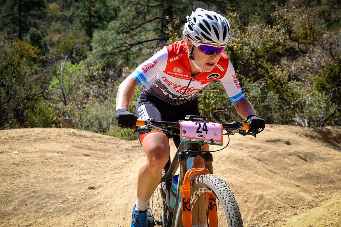 Woodruff neared the top of the course. Photo: Dave McElwaine