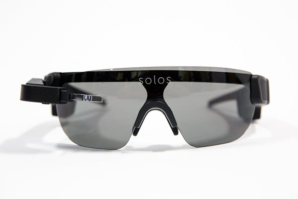 The Solos Smart Glasses are the newest heads-up display glasses to hit the market. Photo: Brad Kaminski | VeloNews.com