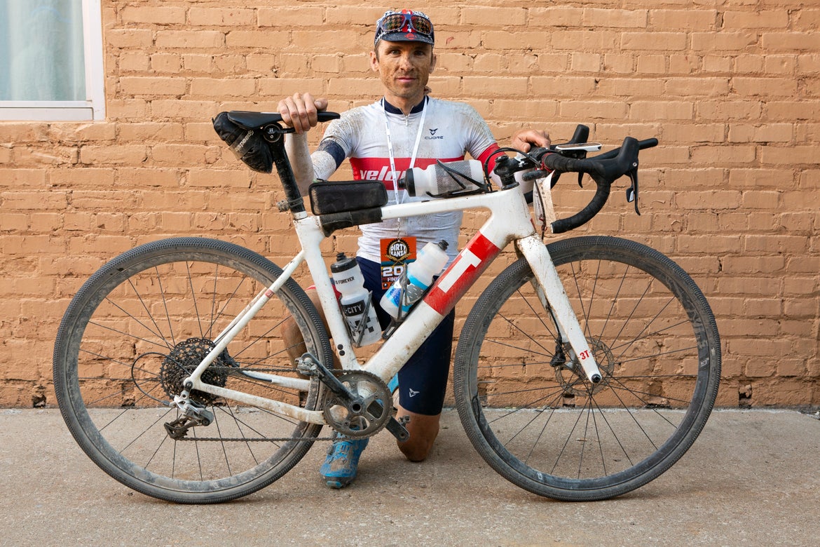 Chris Case took on the challenge of Dirty Kanza 200 in the name of science, and suffering. Photo: Brad Kaminski | VeloNews.com