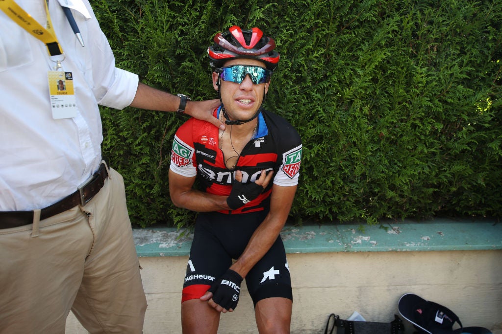 When a GC leader crashes out of the Tour, months of preparation are turned upside down. Photo: Chris Graythen/Getty Images