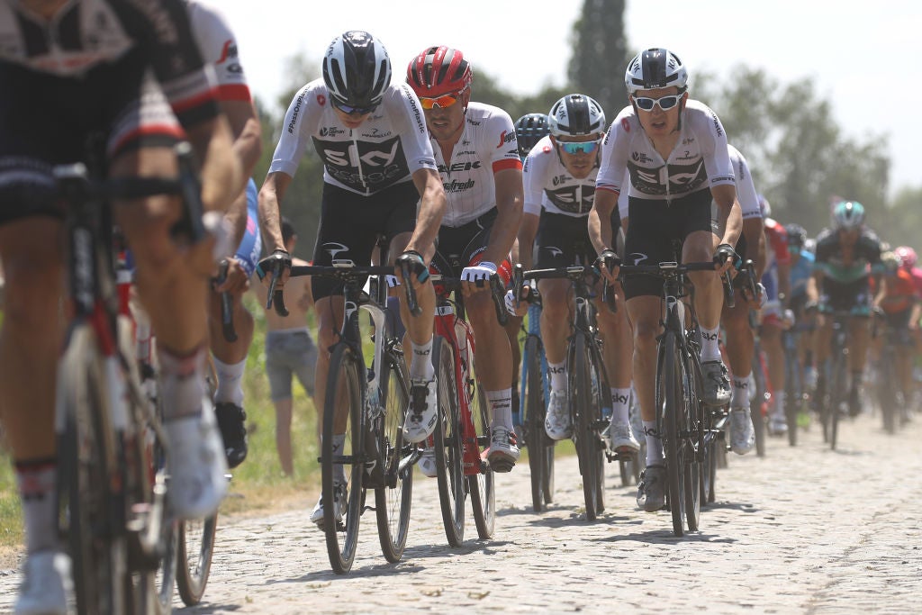 Chris Froome and Geraint Thomas survived the cobblestones of stage 9 of the Tour de France. Photo: Chris Graythen/Getty Images
