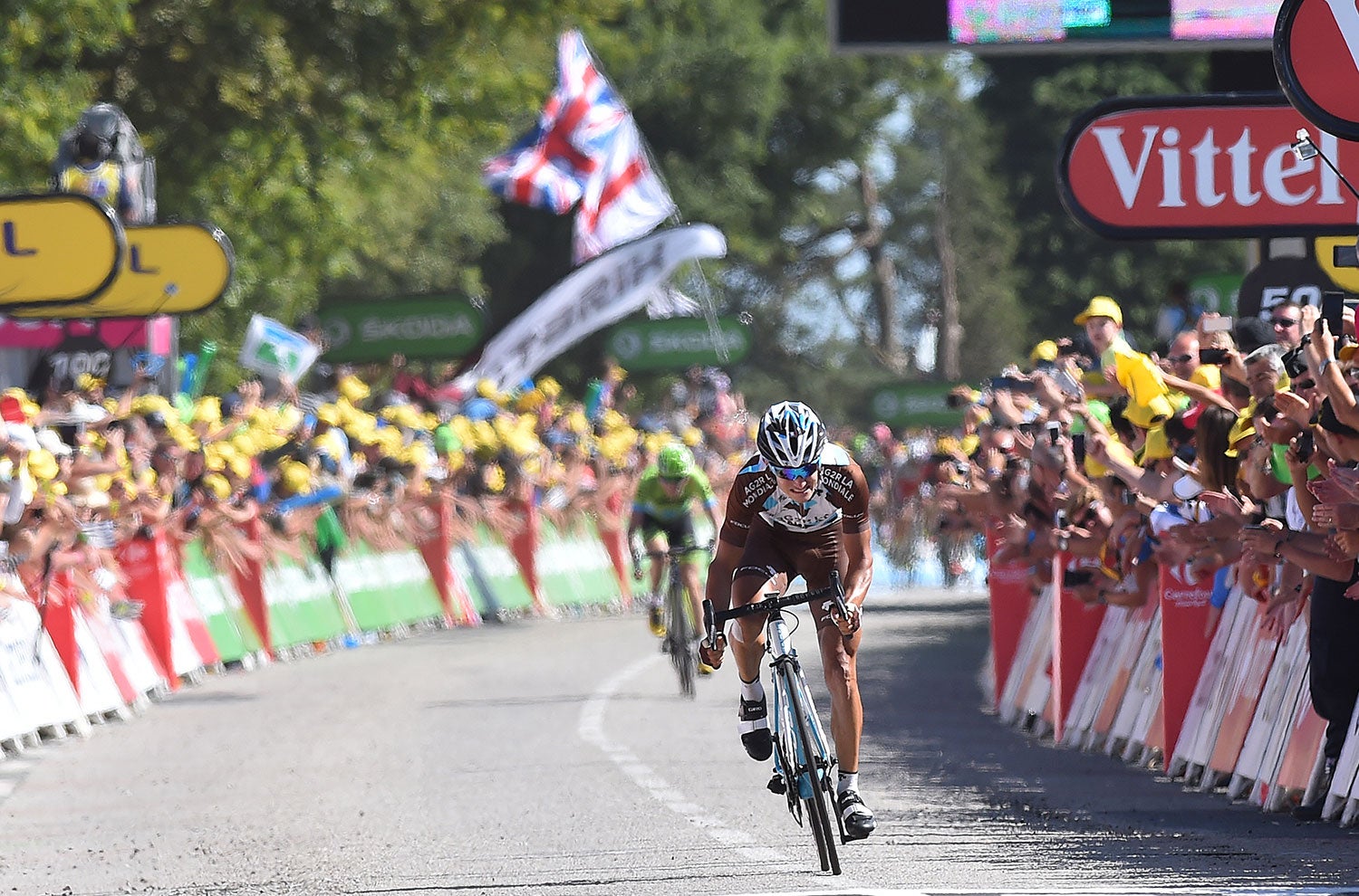 Vuillermoz on the Mur de Bretagne