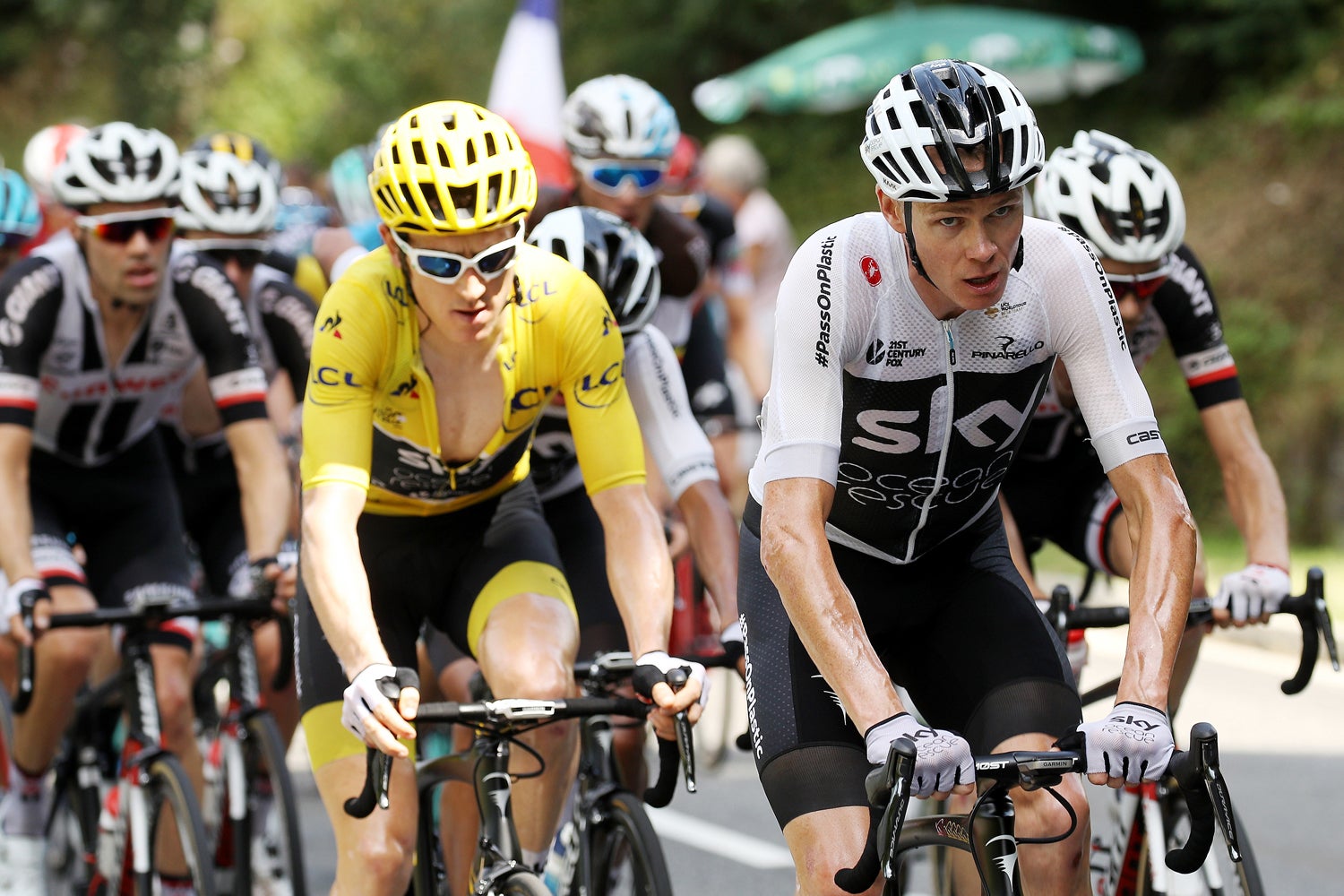 Geraint Thomas won the Tour de France and Chris Froome took third. Photo: ©Chris Graythen | Getty Images