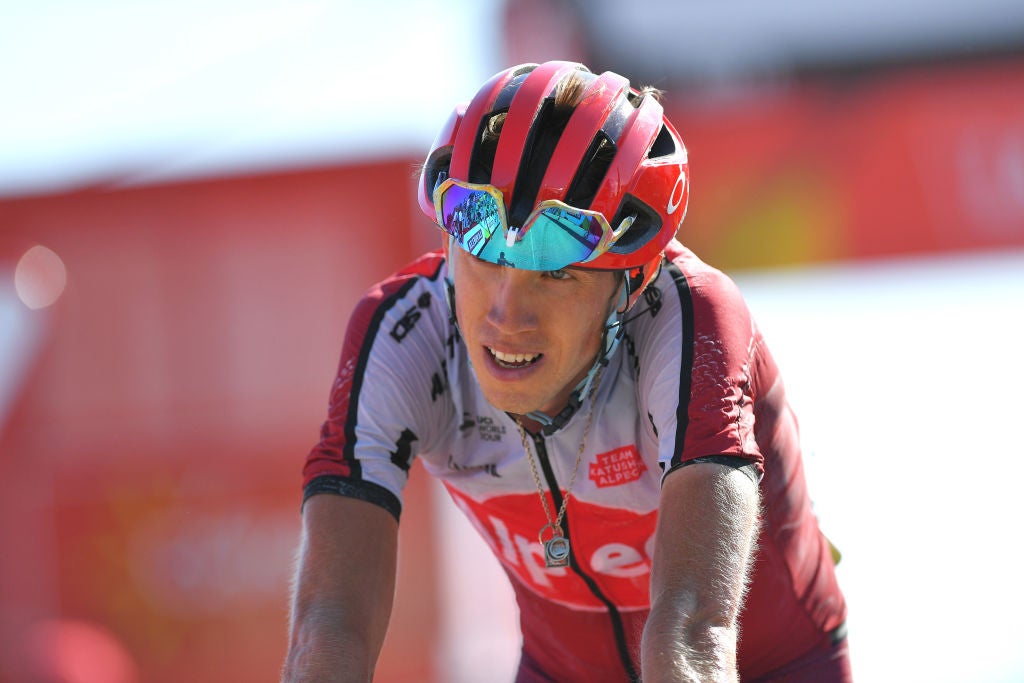  Ilnur Zakarin came unglued on the final climb and would lose over a minute by the top. Photo: Tim de Waele/Getty Images