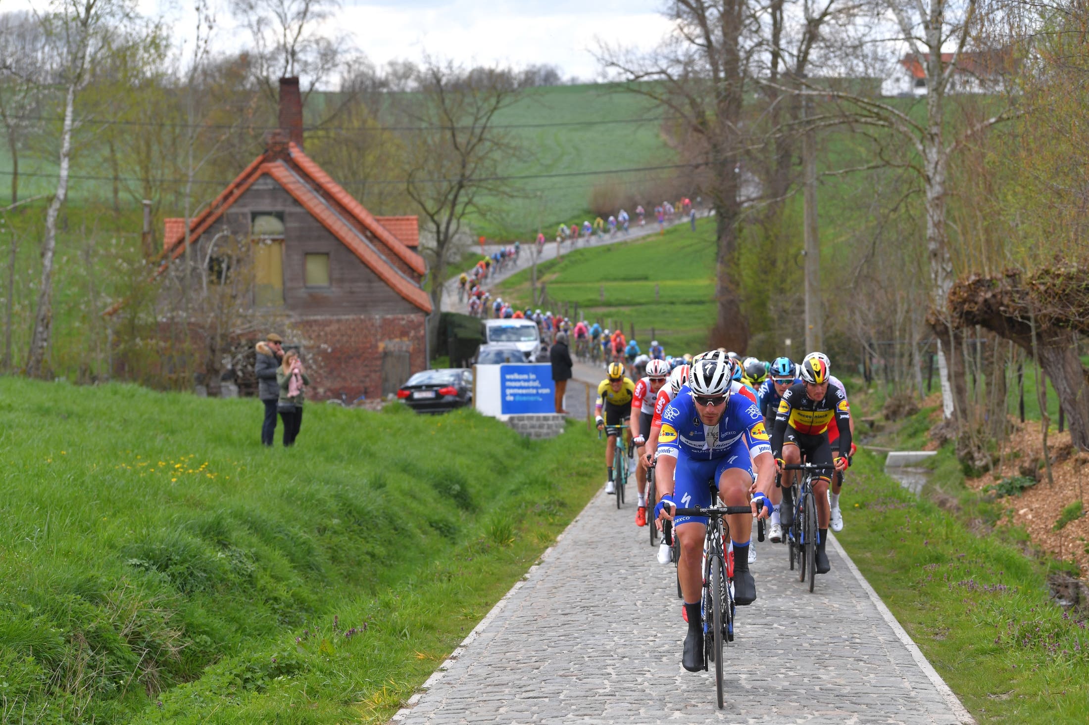 Florian Sénéchal led the men's peloton. Photo: Tim de Waele/Getty Images