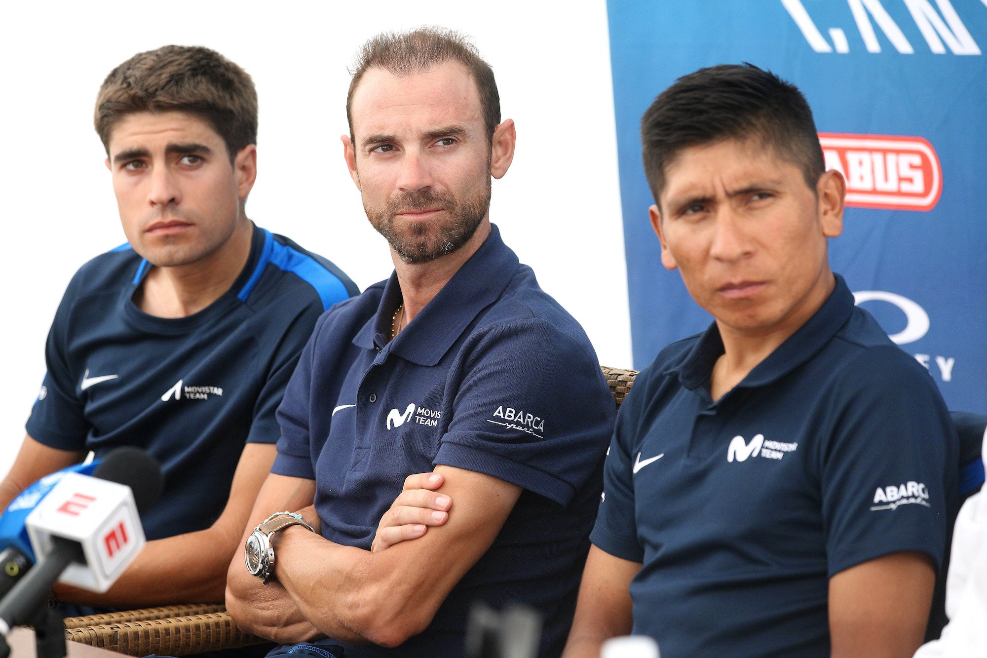 Mikel Landa, Alejandro Valverde,Nairo Quintana